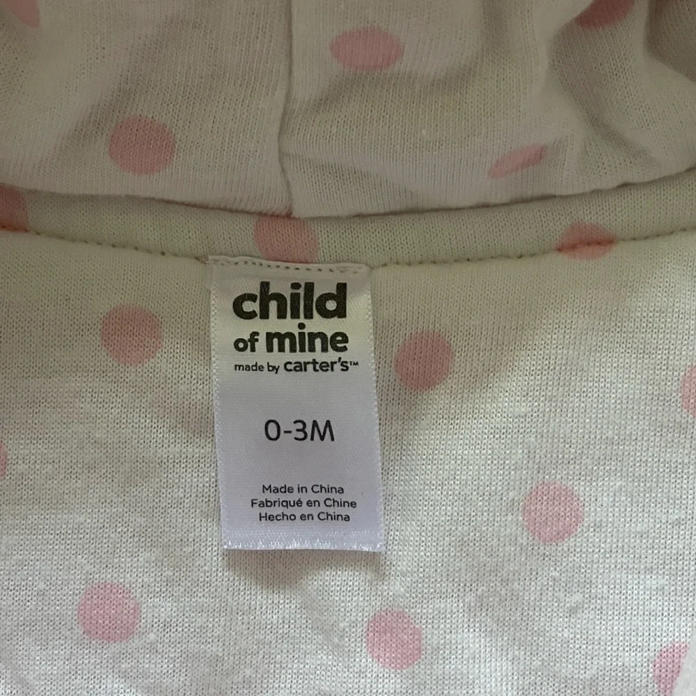 Carter's Baby Pink Cozy Outerwear